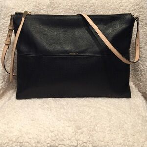 Coach crossbody Slim Borough Bag – black, tan